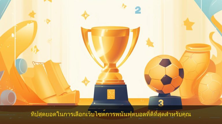 ทิปสุดยอดในการเลือกเว็บไซต์การพนันฟุตบอลที่ดีที่สุดสำหรับคุณ